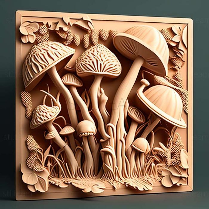 3D model mushrooms (STL)